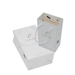 Quality Promotion Custom Paper Shopping Bags ISO9001 Certificate White Handbags wholesale