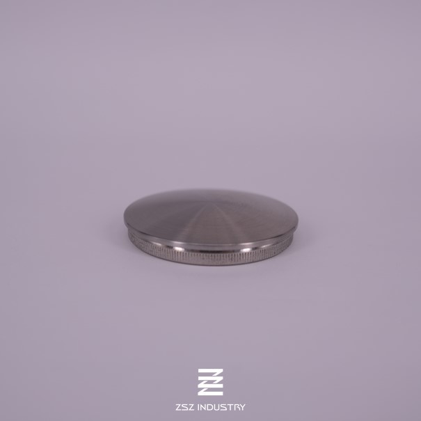 42.4x2.0mm Railing End Caps , Dome Stainless Steel End Cap Round Tube Use