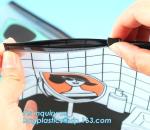 Waterproof Zip lockkk slider PVC Travel Cosmetic Bag Makeup Organizer Bag for