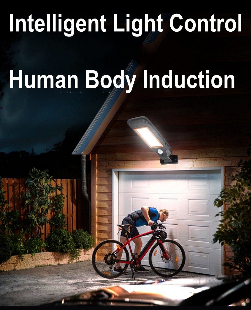 IP67 COB LED Street induction Lamp Garden Highway Road lamp Solar PIR Sensor Wall Light