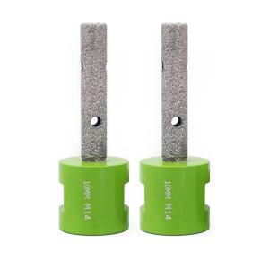 Quality 10mm Existing Hole Diamond Finger Tile Router Bit Vacuum Brazed wholesale
