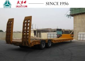 Quality Heavy Duty 16 Wheeler Low Bed Trailer High Roadability For Construction wholesale