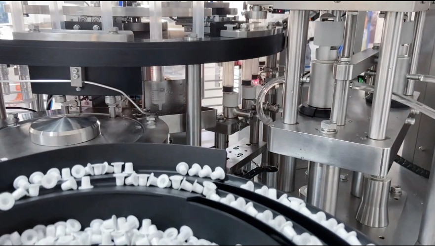Automatic Pneumatic aseptic Gel Plugging Prefilled Paste Plastic Syringe Filling Machine