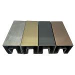 Railing Aluminum Handrail Profile Frameless U - Shaped Floor Card Slot 6060