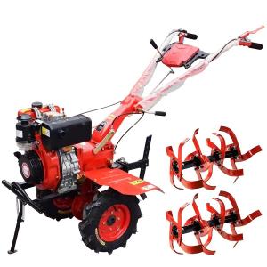 Quality 4.05 KW Agriculture Tiller Machine 115KG Red Stepless Diesel wholesale