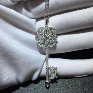 Quality full diamonds key necklace 18kt gold with white gold or yellow gold wholesale