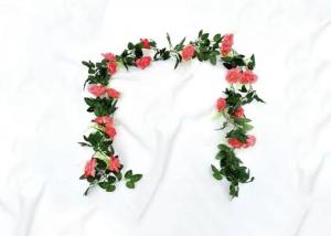 Quality Red Light Pink Silk Cloth Simulated Rattan Branches wholesale