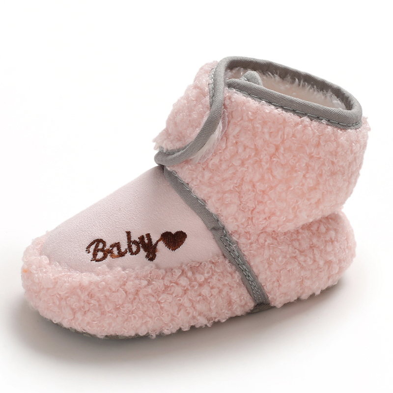 Newborn Baby Flannel warm Winter boots antislip Toddler infant baby boots shoes