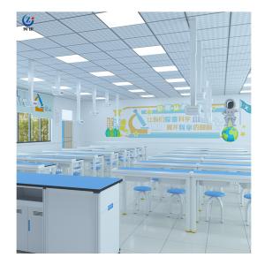 Quality Movable Classroom Lab Furniture , Anti Corrosion Student Lab Furniture With Cabinet wholesale