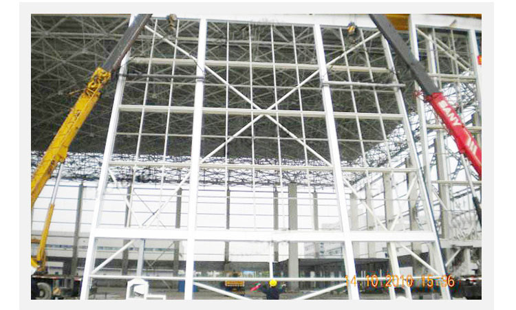 Horizontal Sliding Aircraft Hangar Door Heavy Duty Aluminum Alloy 22m Height Finished