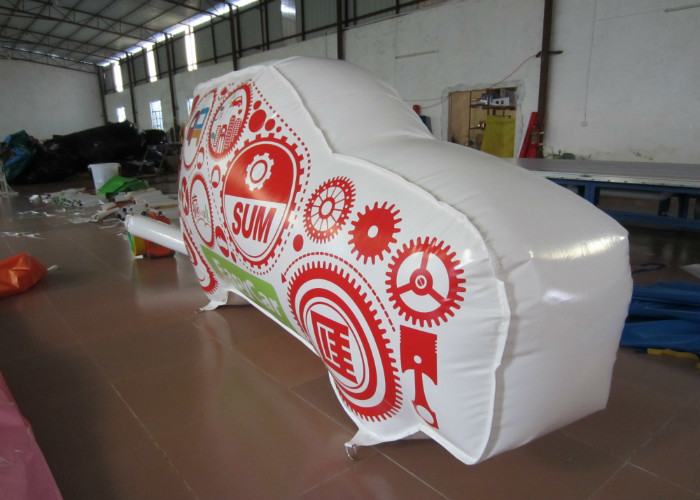 Standing Inflatable Advertising Signs Car For Advertising Commercial Inflatable decoration wall for sale
