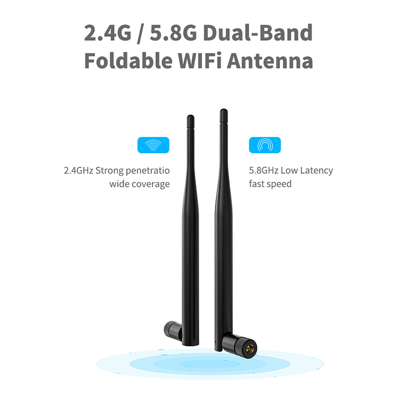 2400-2500mhz/5000-5800MHz/600-6000mhz Wireless Rubber Duck Antenna for Indoor/Outdoor