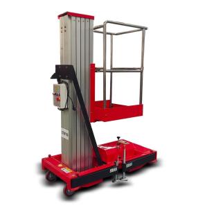 Quality 26.65 Ft 286 Lb Aluminum Alloy Single Mast Aerial Work Lifting Platform Mobile Lift Platform wholesale