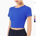 Women Workout Activewear T Shirts Athletic T Shirts Nylon Tops SGS