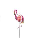 Outdoor Solar Powered Pink Flamingo Solar Garden Statue Lighting
