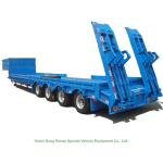 Heavy Duty Gooseneck 4 Axle Lowboy Trailers 80 - 90 ton