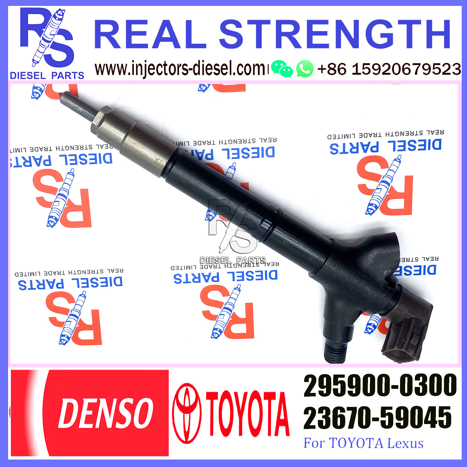 23670-51060 295900-0300 diesel fuel injector engine pump injector sprayer 23670-51060 295900-0300