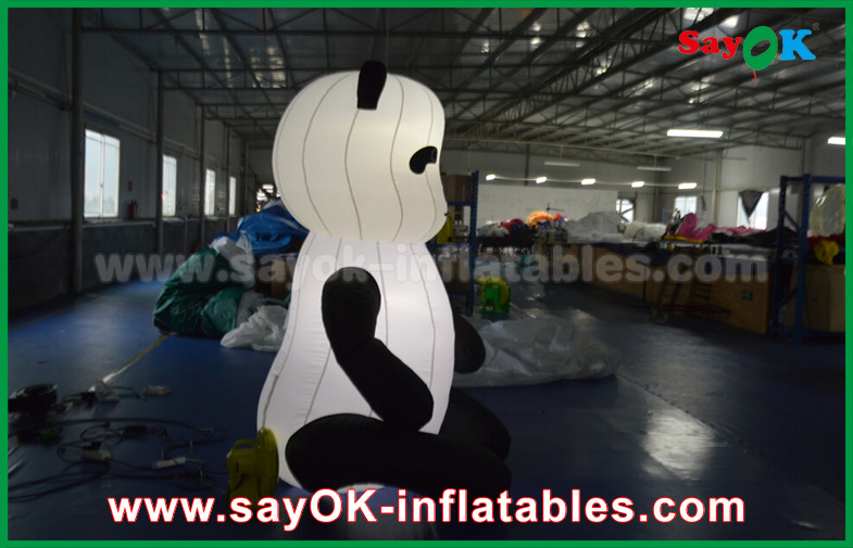 Durable Custom Inflatable Products , Animal Inflatable Panda Cartoon For Advertising