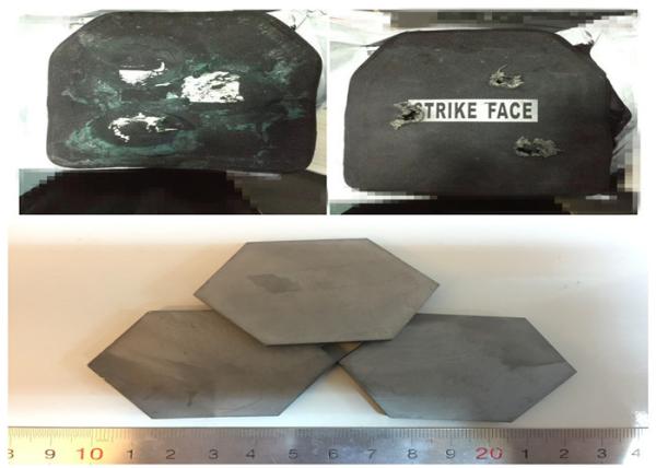 Ballistic Ceramic Plate Boron Ballistic Tiles / Silicon Carbide Ceramic Tiles