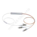 Compact FTTH OM3 1x2 Fiber Steel Tube PLC Splitter