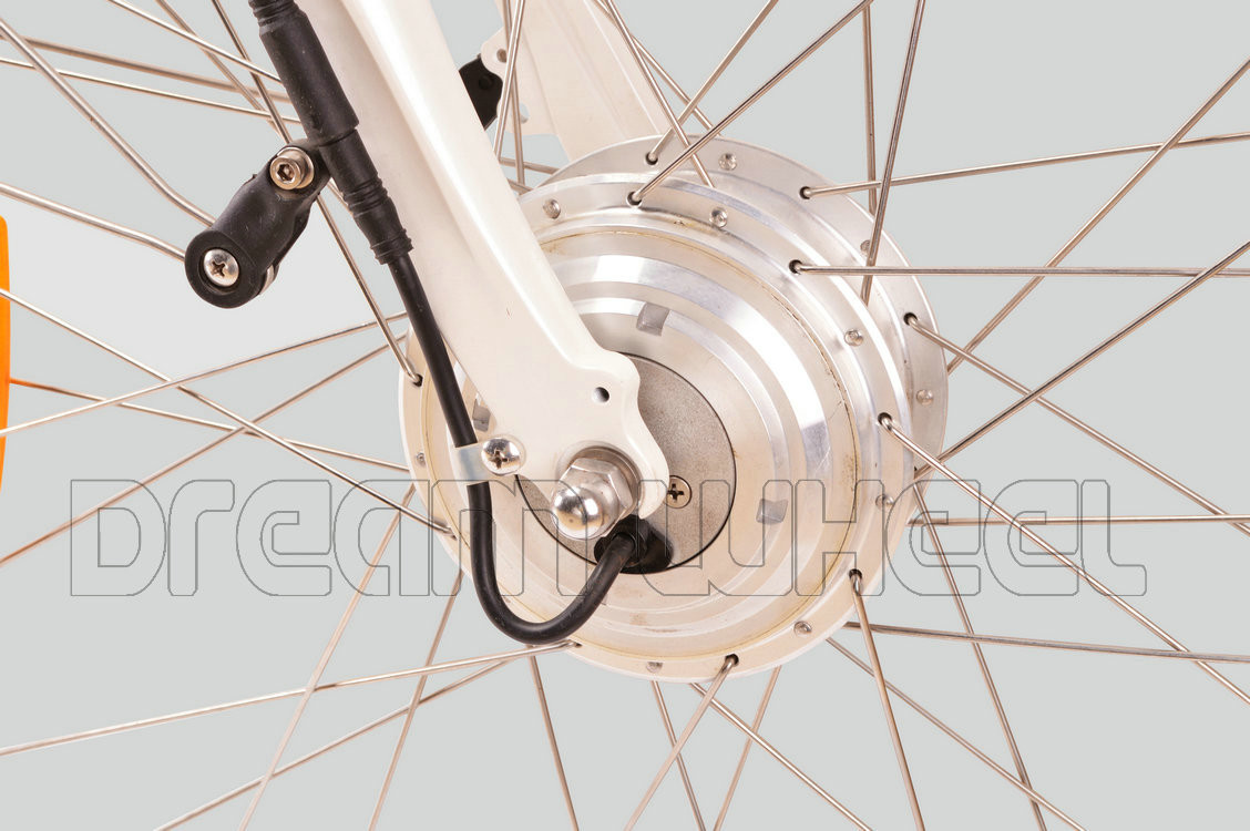25km/H Electric City Bicycle 700C Front Wheel Gear Motor Roller Brake