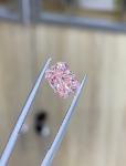 Synthetic CVD Lab Grown Cherry Pink Diamonds 2.3ct-2.99ct Radiant Cut