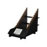 Buy cheap Black MDF Wooden Display Stands / Flooring Display Rack With Logo Printing from wholesalers