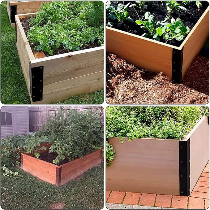 American Style Raised Garden Bed Corner Brackets Ideal for Flower or Vegetable Gardens