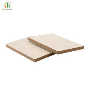 Quality Abrasion Resistant Melamine MDF Board 9mm Water Resistant MDF Medium Density Fiberboard wholesale