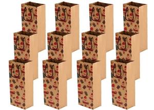 Quality Vellum 100% Recycled Wine Bottle Paper Bags wholesale