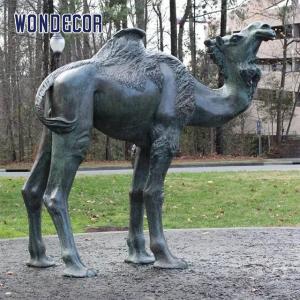 Quality WONDERS Life size outdoor Bronze Camel Statue Bronze Camel Figurine wholesale
