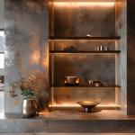 304 / 316 Stainless Steel Laser Cutting Towel Niche with Brushed Finish and Hand
