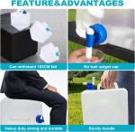 Water Container 2.6 Gallon BPA Free, Emergency Water Storage Containers With