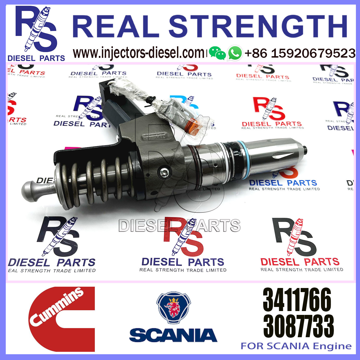 5235600 Common Rail Diesel Engine Fuel Injector 4991754 5235575 5235580