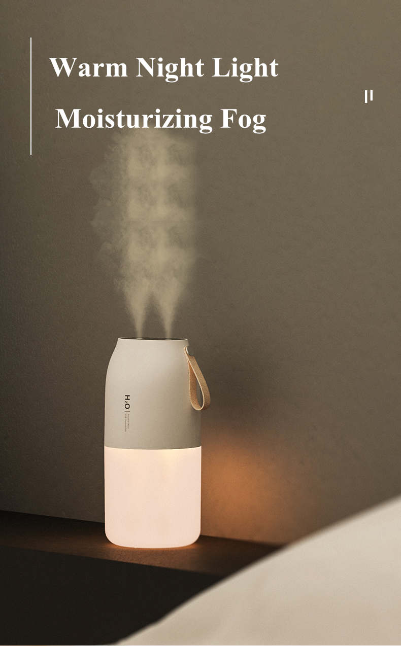 Dual Spray Ultrasonic Wireless Air Humidifier Portable Desktop Mist Spray