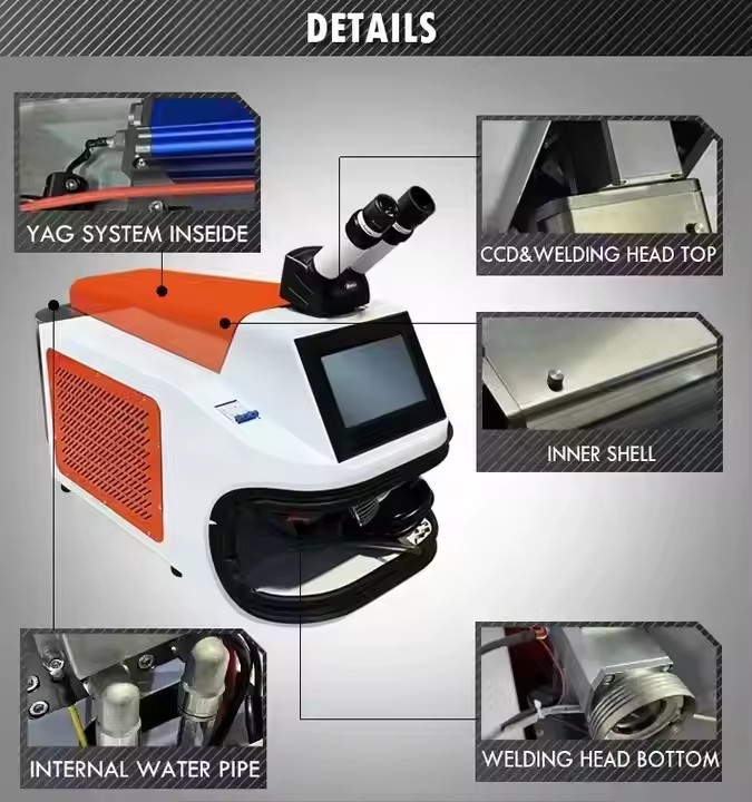 100watt Energy Mining Desktop Jewelry Mini Portable Laser Welding Machine for Gold