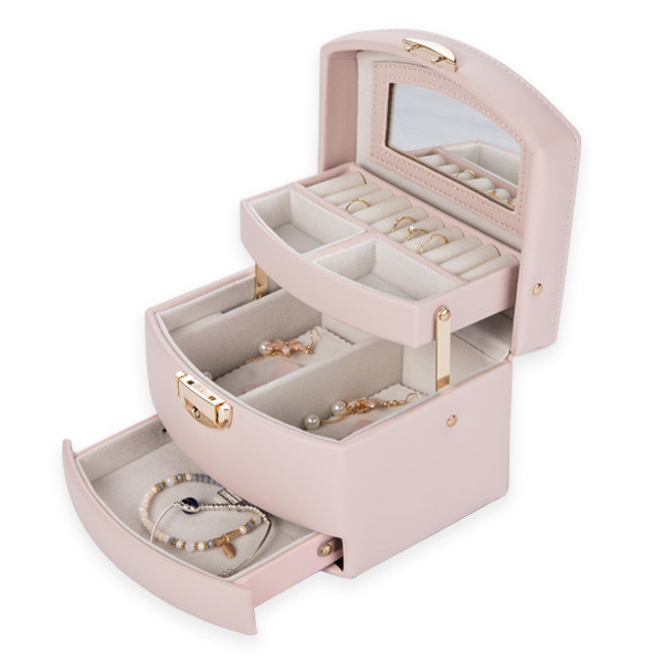 Handled Decorative Storage Boxes , Large Jewelry Display Cases For Retail Stores