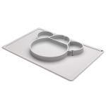 Rectangle Silicone Baby Products Silicon Plates For Babies Infant Placemat