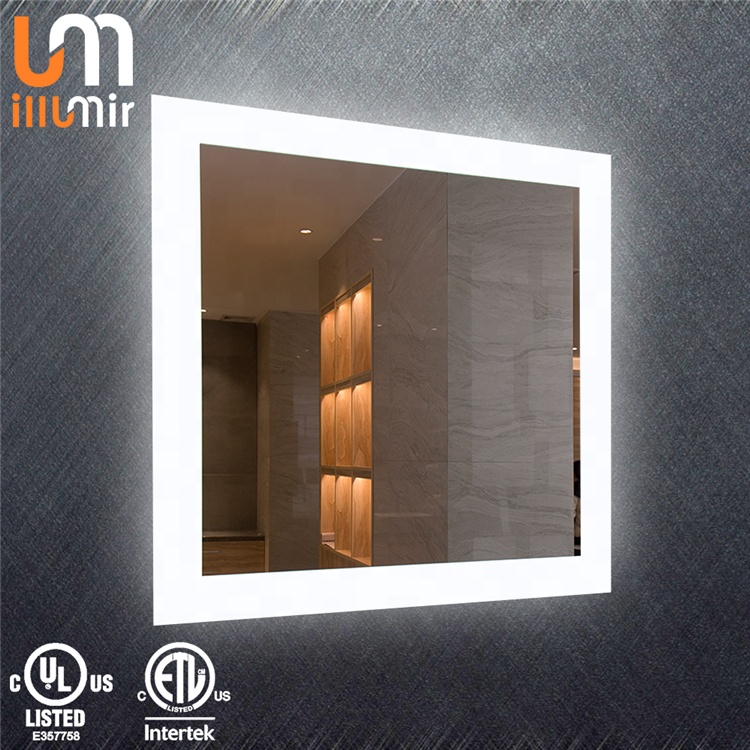 Touch Sensor Ice-flower Bathroom Illuminated Wall Mount LED Vanity Makeup LED Mirror