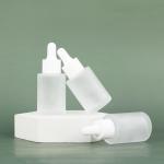1oz Cylinder Flat Shoulder Frosted Dropper Essential Oil Bottle for Other