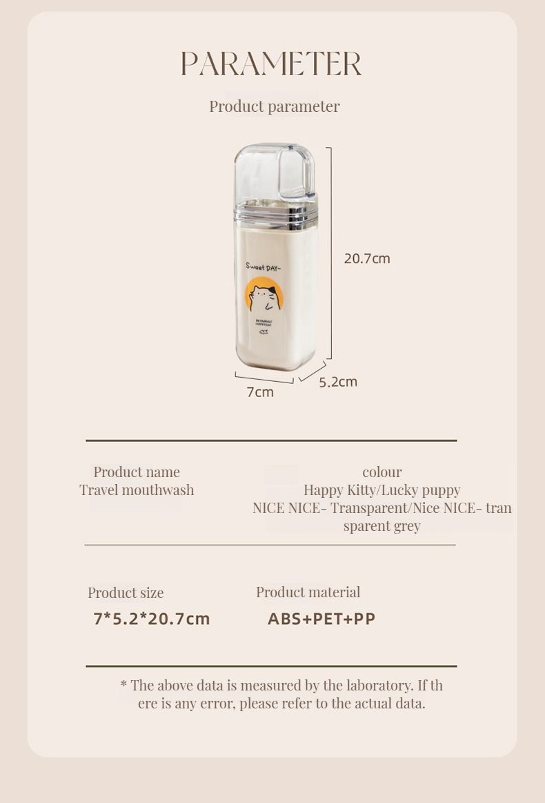 Disposable Cartoon Cute 3-in-1 Portable Dental Jar Set Ideal for Home Hotel Bathroom