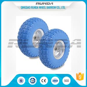 Quality Galvanized Color PU Foam Wheel Shock Proof Smooth Bearings 1.1mm Rim Thickness wholesale