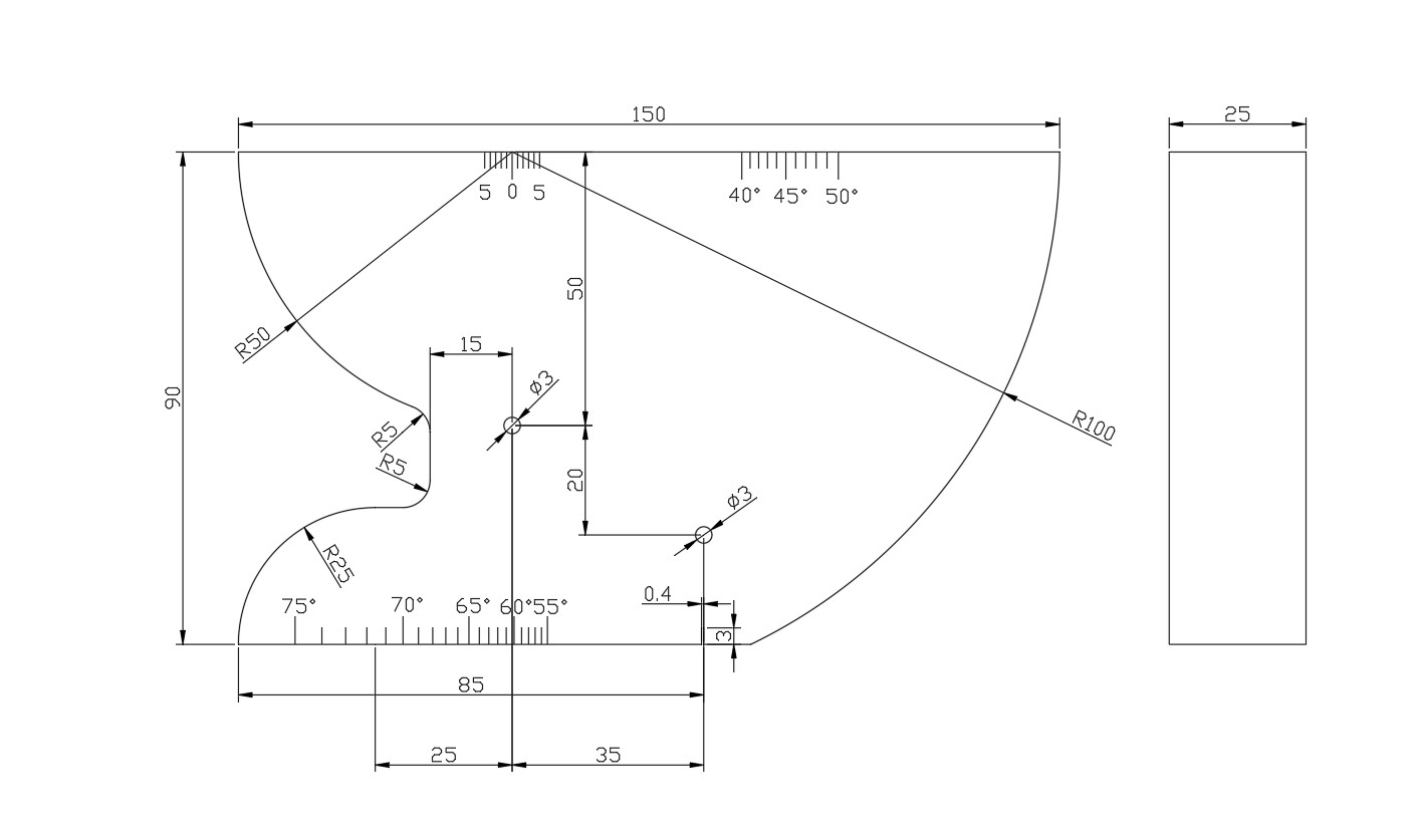 IIW V2 Ultrasonic Inspection Calibration Test Block