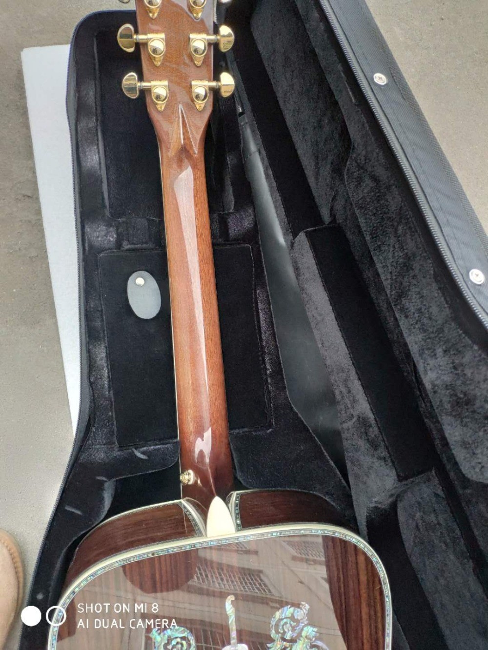 Aaaa All Real Abalone Super Deluxe Wood D45L Acoustic Guitar Customized Logo Is Available