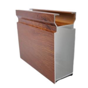 Quality 1.2mm Aluminium Sliding Window Profile Wooden Grain Marble Texture Adhesion wholesale