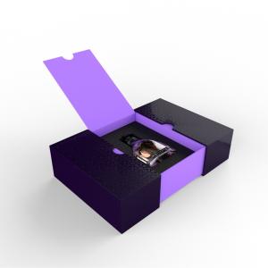 Quality High grade perfume packaging box, flip cover, double door, whitening freeze-dried powder, essence, eva sponge inner supp wholesale