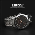 Rose Gold 024A Stainless Steel Wristwatches Men's Love Business Man Quartz Watch