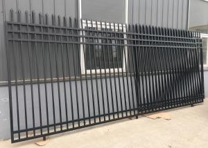 Quality ISO9001 L2400mm Wrought Iron Tubular Steel Fence wholesale