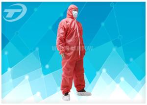 Quality Waterresistance Elastic Cuffs Disposable Paint Coveralls PE Coated PP Fabric wholesale