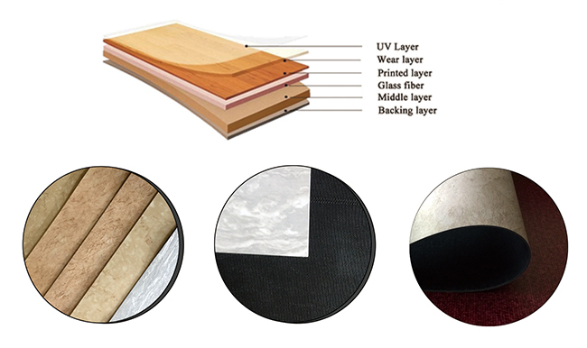 Hotel LVT Click Flooring PVC Waterproof Luxury Vinyl Plank 3mm Thickness